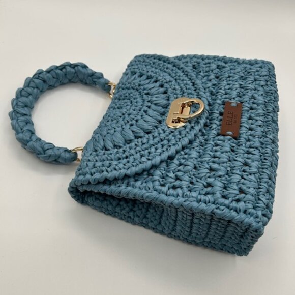 ELLE Raffia Crochet Handbag - Picture 2 of 16